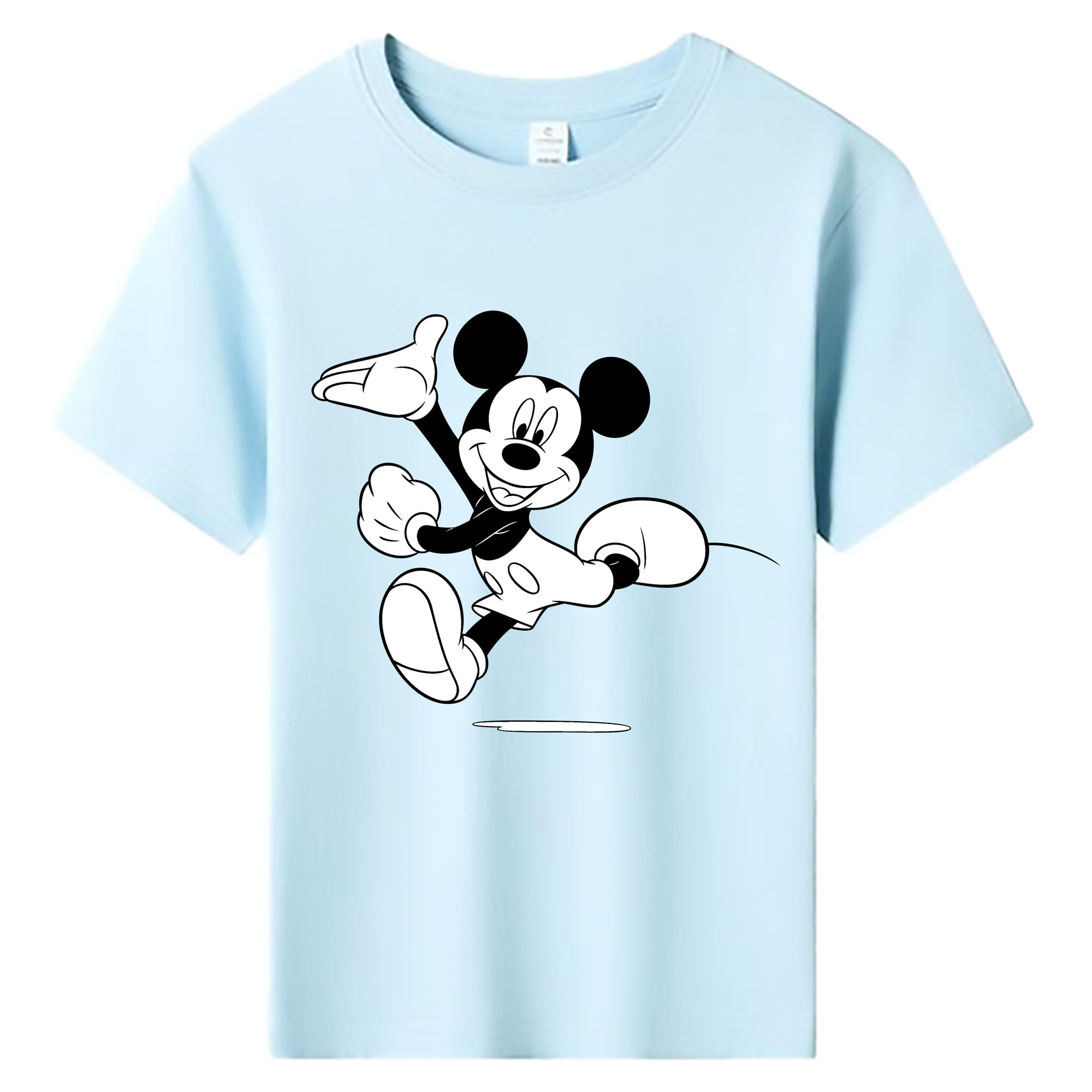 ミッキーマウス Mickey Mouse 綿100％キッズTシャツ（フロントプリント）